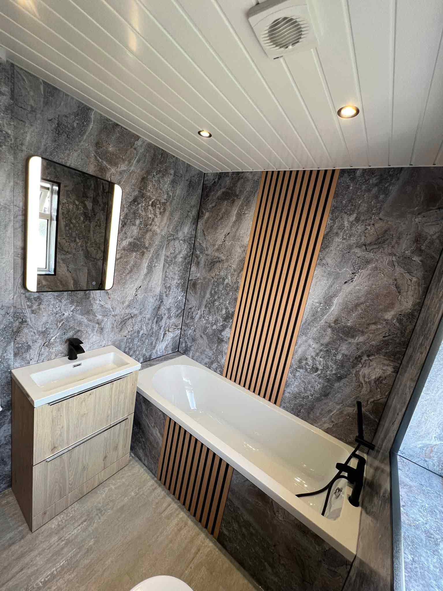 acoustic wood panels bathroom paneling