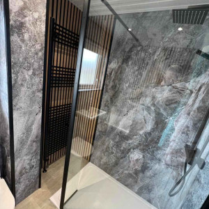 large shower radiator basin