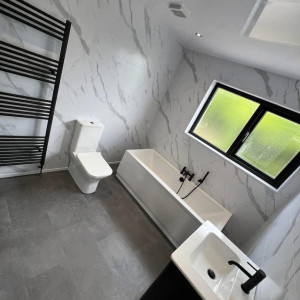 marble wall panels white bathroom