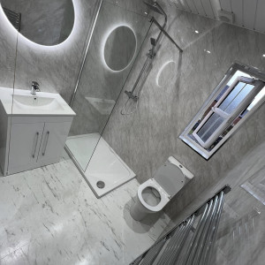 silver room bathroom window opened