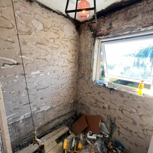 before refurbishment show bathroom