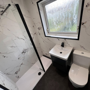 after refurbishment bathroom
