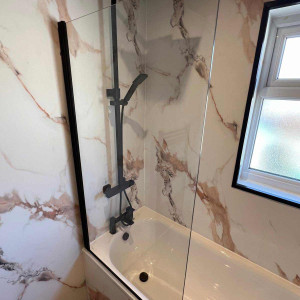 light marble colours wall panels shower