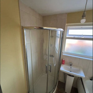 before refurbishment dated bathroom